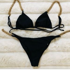 Beach Riot x Luv AJ Chain Bikini Bottoms NWT